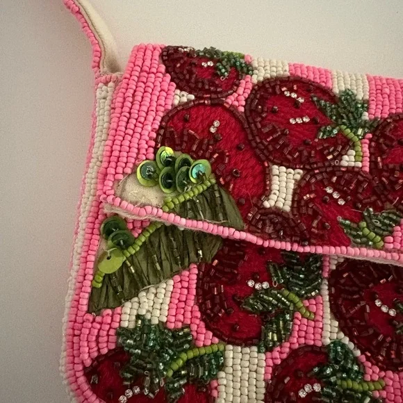 NWOT Anthropologie The Fiona Beaded Bag - Picture 5 of 14